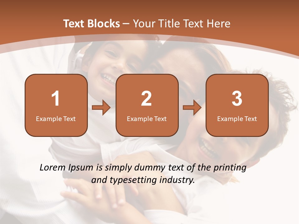 Family Lifestyle Portrait Of A Mum And Dad With Their Two Kids Having Fun Outdoors PowerPoint Template