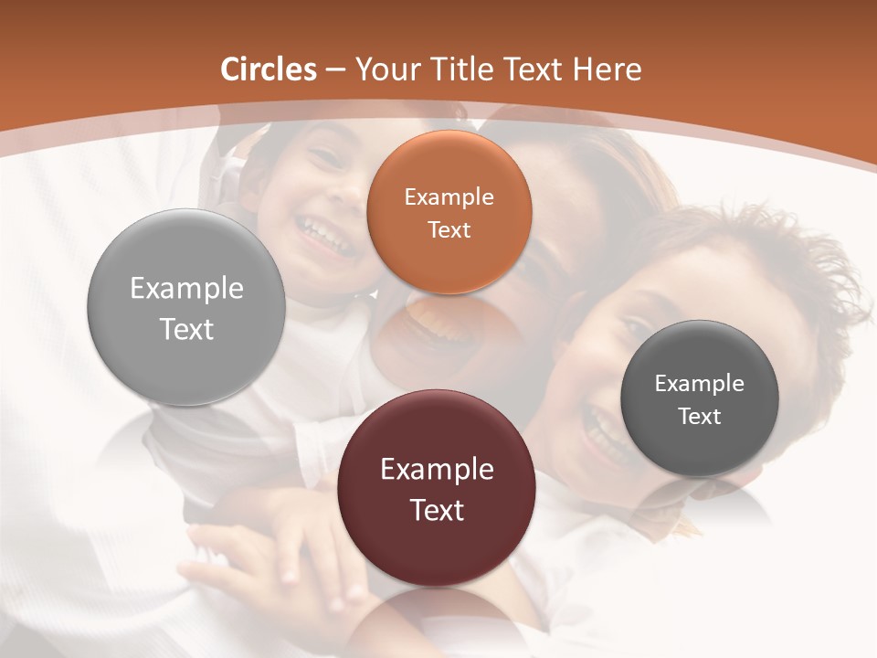 Family Lifestyle Portrait Of A Mum And Dad With Their Two Kids Having Fun Outdoors PowerPoint Template