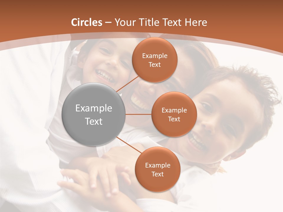 Family Lifestyle Portrait Of A Mum And Dad With Their Two Kids Having Fun Outdoors PowerPoint Template