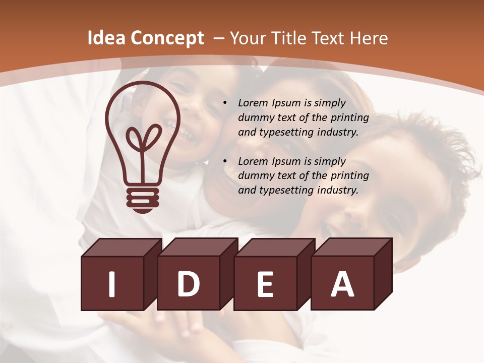 Family Lifestyle Portrait Of A Mum And Dad With Their Two Kids Having Fun Outdoors PowerPoint Template