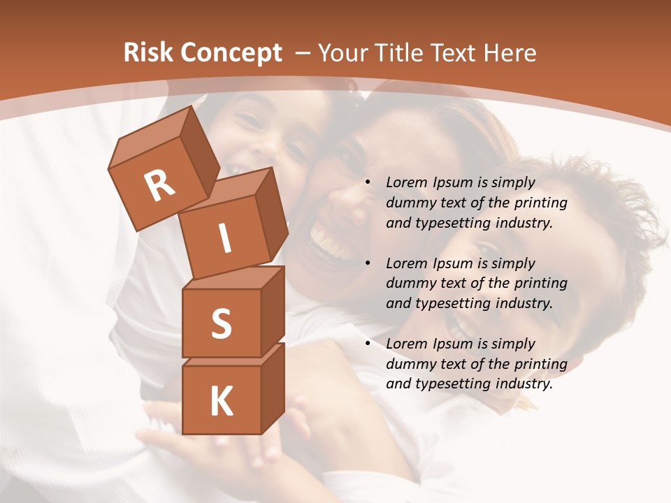 Family Lifestyle Portrait Of A Mum And Dad With Their Two Kids Having Fun Outdoors PowerPoint Template