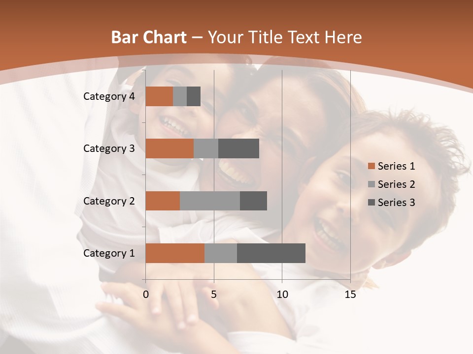 Family Lifestyle Portrait Of A Mum And Dad With Their Two Kids Having Fun Outdoors PowerPoint Template
