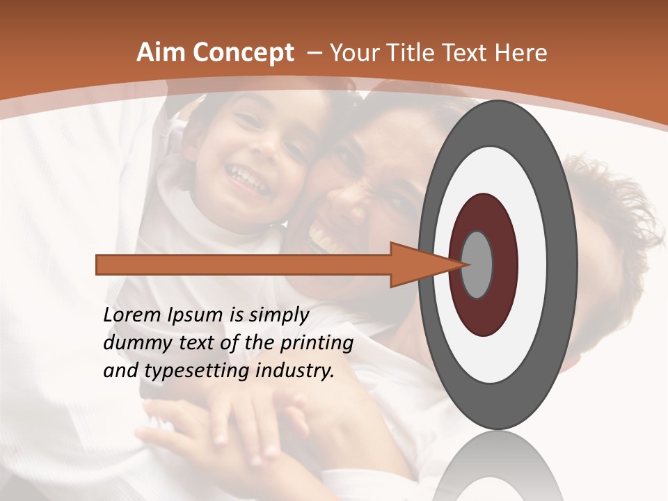 Family Lifestyle Portrait Of A Mum And Dad With Their Two Kids Having Fun Outdoors PowerPoint Template