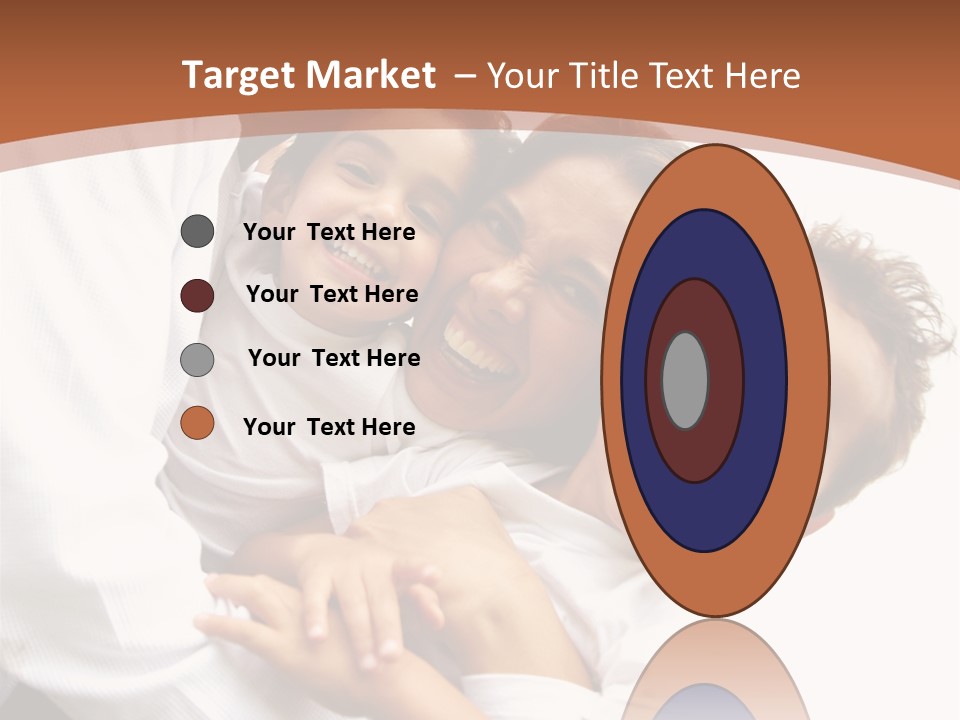 Family Lifestyle Portrait Of A Mum And Dad With Their Two Kids Having Fun Outdoors PowerPoint Template