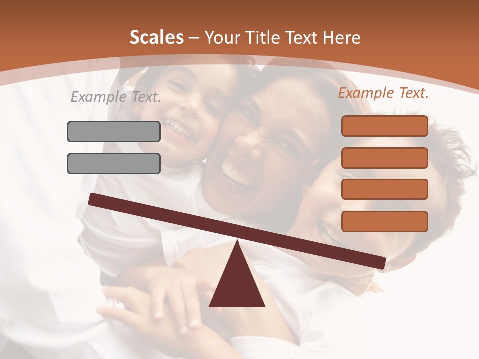 Family Lifestyle Portrait Of A Mum And Dad With Their Two Kids Having Fun Outdoors PowerPoint Template