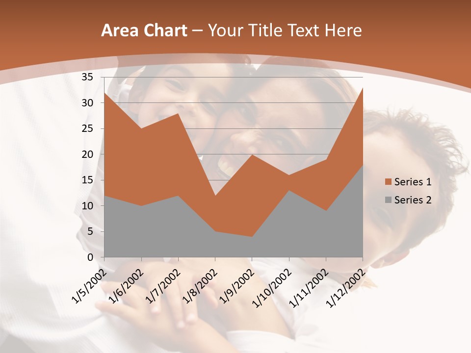 Family Lifestyle Portrait Of A Mum And Dad With Their Two Kids Having Fun Outdoors PowerPoint Template