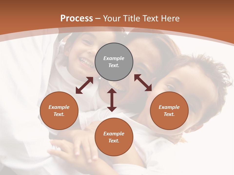 Family Lifestyle Portrait Of A Mum And Dad With Their Two Kids Having Fun Outdoors PowerPoint Template