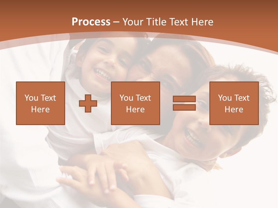 Family Lifestyle Portrait Of A Mum And Dad With Their Two Kids Having Fun Outdoors PowerPoint Template