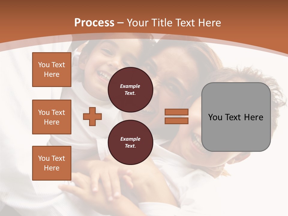 Family Lifestyle Portrait Of A Mum And Dad With Their Two Kids Having Fun Outdoors PowerPoint Template