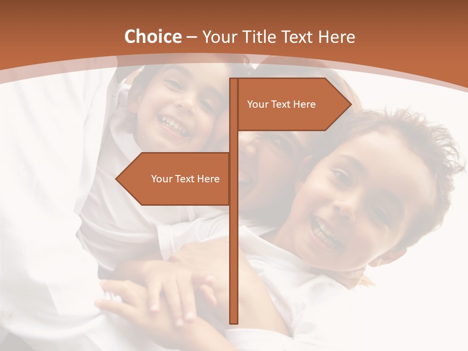 Family Lifestyle Portrait Of A Mum And Dad With Their Two Kids Having Fun Outdoors PowerPoint Template