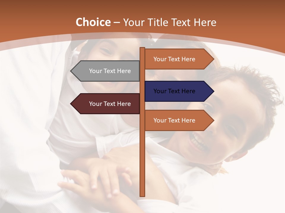 Family Lifestyle Portrait Of A Mum And Dad With Their Two Kids Having Fun Outdoors PowerPoint Template