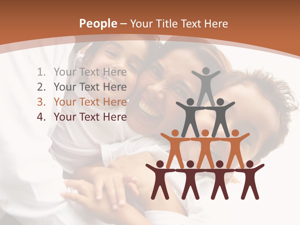 Family Lifestyle Portrait Of A Mum And Dad With Their Two Kids Having Fun Outdoors PowerPoint Template