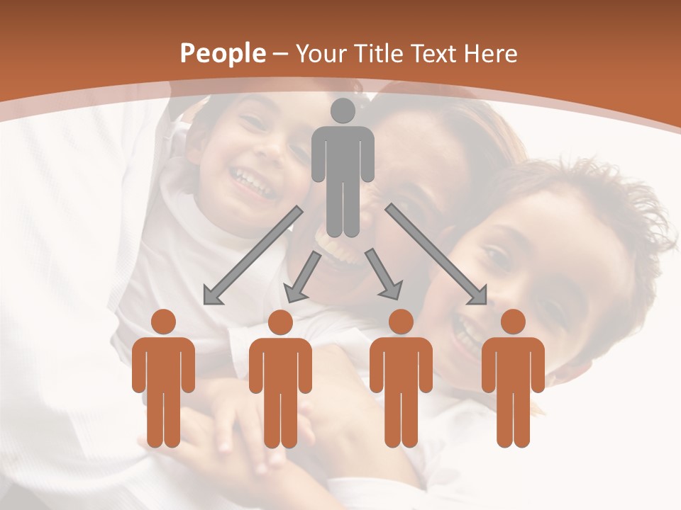 Family Lifestyle Portrait Of A Mum And Dad With Their Two Kids Having Fun Outdoors PowerPoint Template