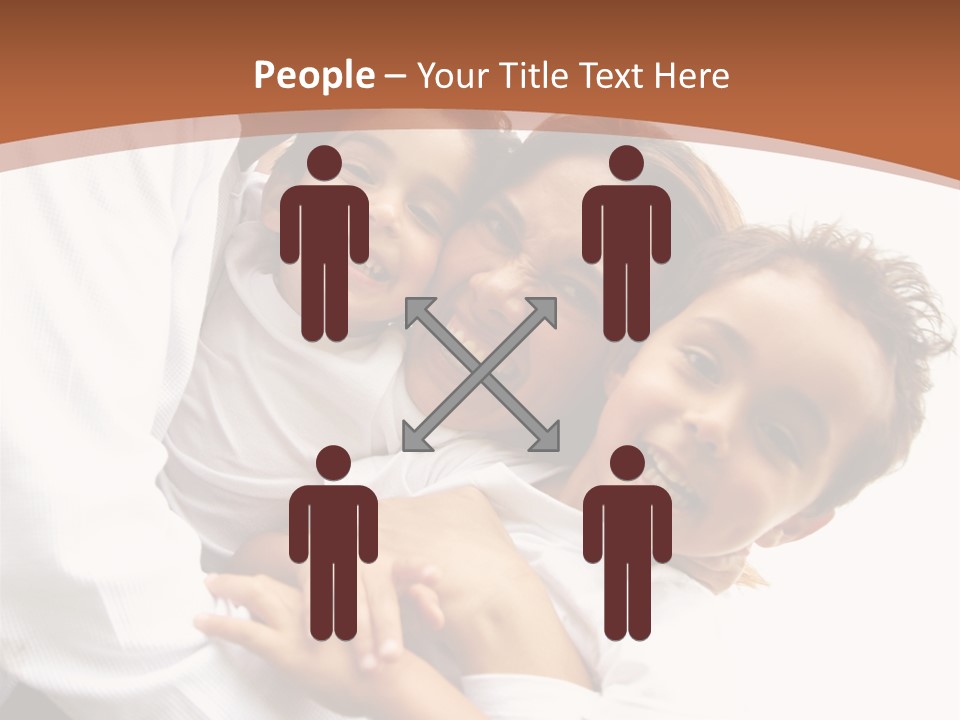 Family Lifestyle Portrait Of A Mum And Dad With Their Two Kids Having Fun Outdoors PowerPoint Template