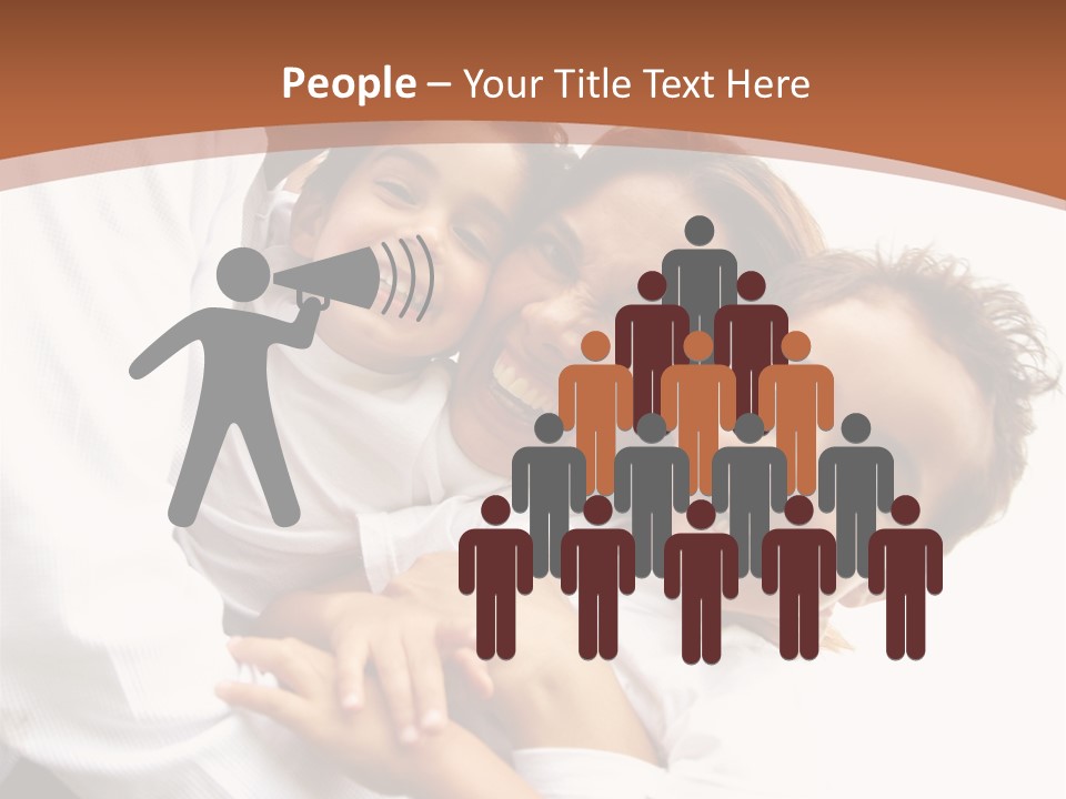 Family Lifestyle Portrait Of A Mum And Dad With Their Two Kids Having Fun Outdoors PowerPoint Template