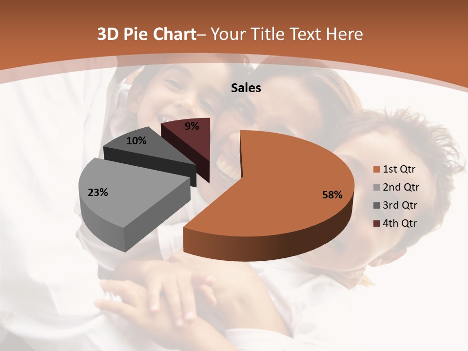 Family Lifestyle Portrait Of A Mum And Dad With Their Two Kids Having Fun Outdoors PowerPoint Template