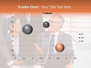 A Group Of Business People Standing Around A Laptop PowerPoint Template