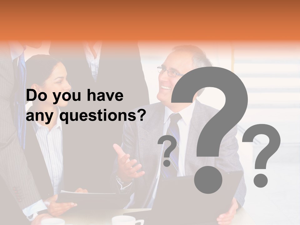 A Group Of Business People Standing Around A Laptop PowerPoint Template