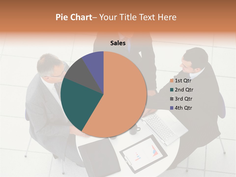 A Group Of Business People Shaking Hands Over A Table PowerPoint Template