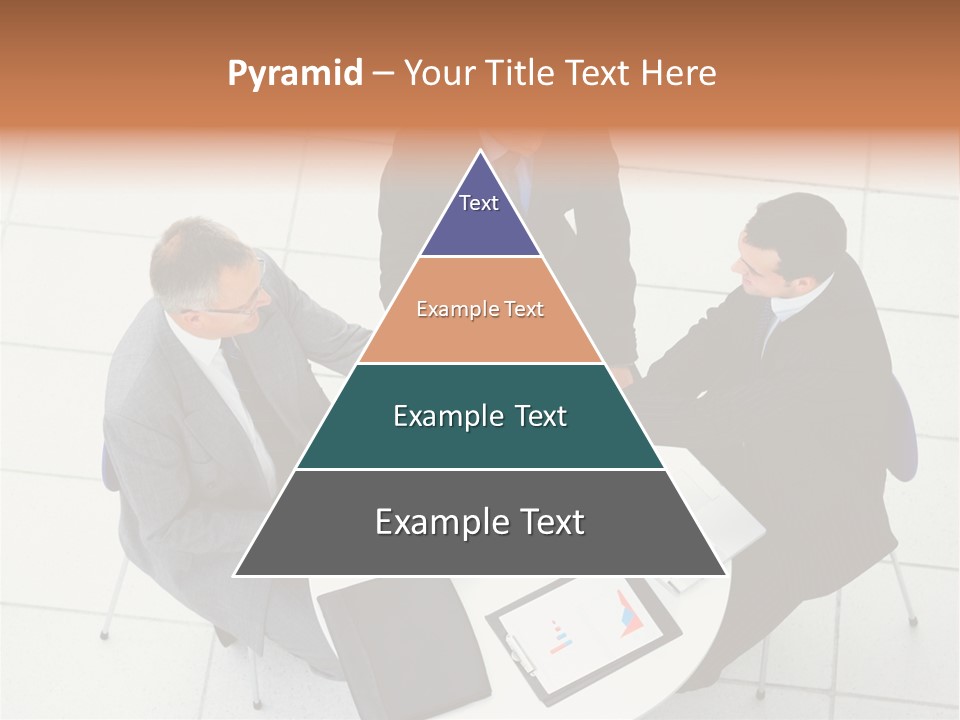 A Group Of Business People Shaking Hands Over A Table PowerPoint Template