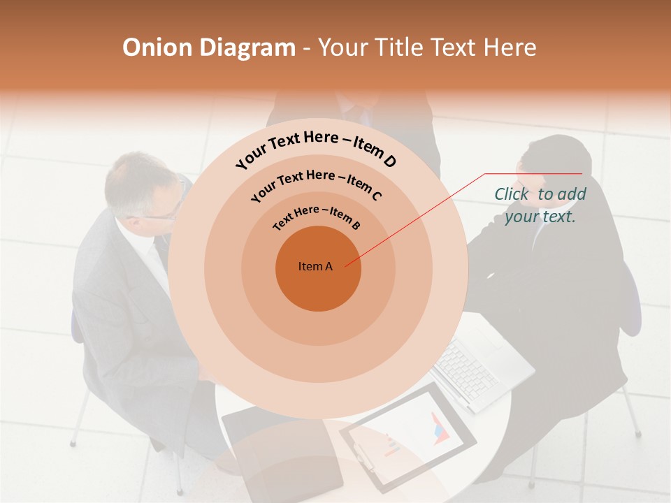 A Group Of Business People Shaking Hands Over A Table PowerPoint Template