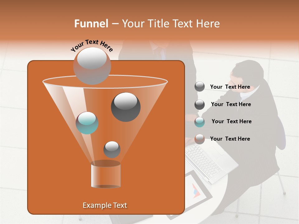 A Group Of Business People Shaking Hands Over A Table PowerPoint Template