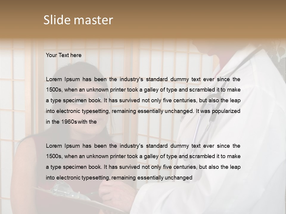 Man Lifting Weights At The Gym Looking Serious PowerPoint Template