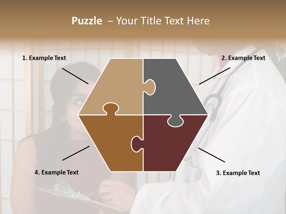 Man Lifting Weights At The Gym Looking Serious PowerPoint Template