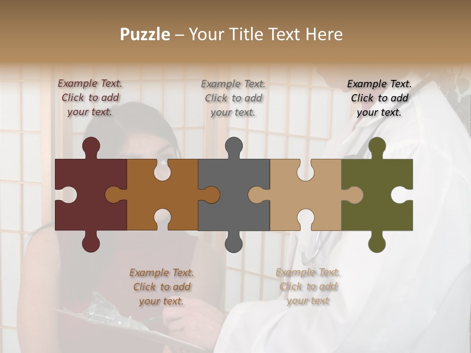 Man Lifting Weights At The Gym Looking Serious PowerPoint Template