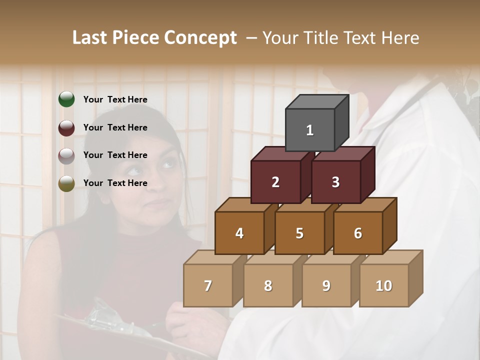 Man Lifting Weights At The Gym Looking Serious PowerPoint Template