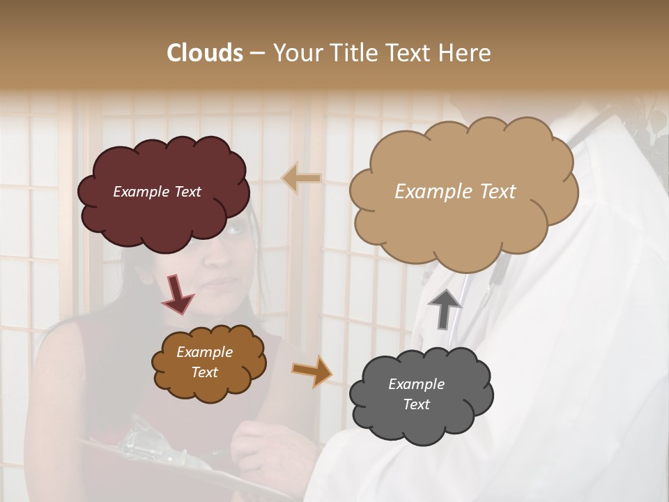 Man Lifting Weights At The Gym Looking Serious PowerPoint Template
