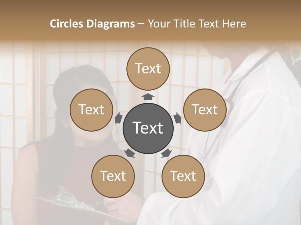 Man Lifting Weights At The Gym Looking Serious PowerPoint Template