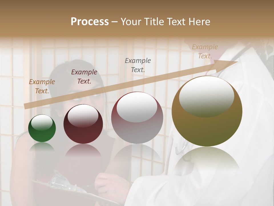 Man Lifting Weights At The Gym Looking Serious PowerPoint Template