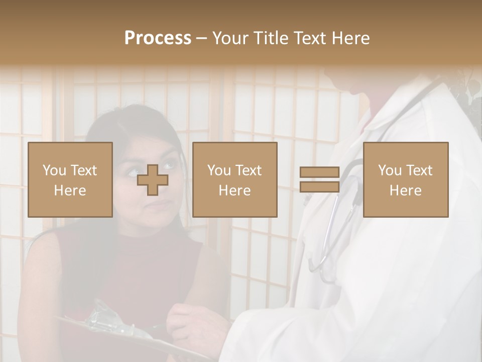 Man Lifting Weights At The Gym Looking Serious PowerPoint Template