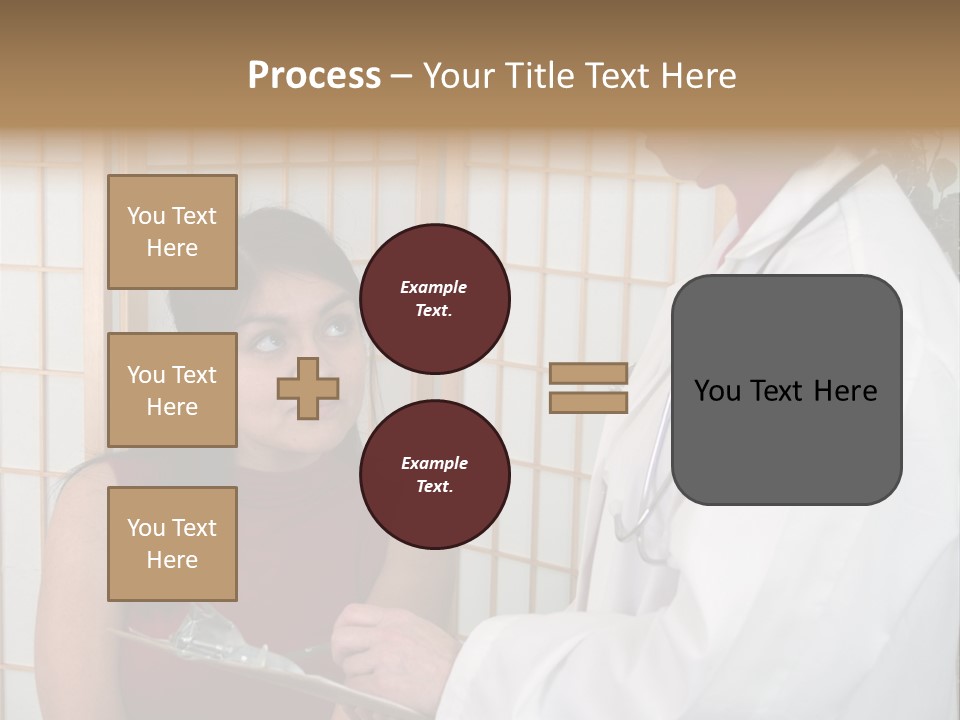Man Lifting Weights At The Gym Looking Serious PowerPoint Template