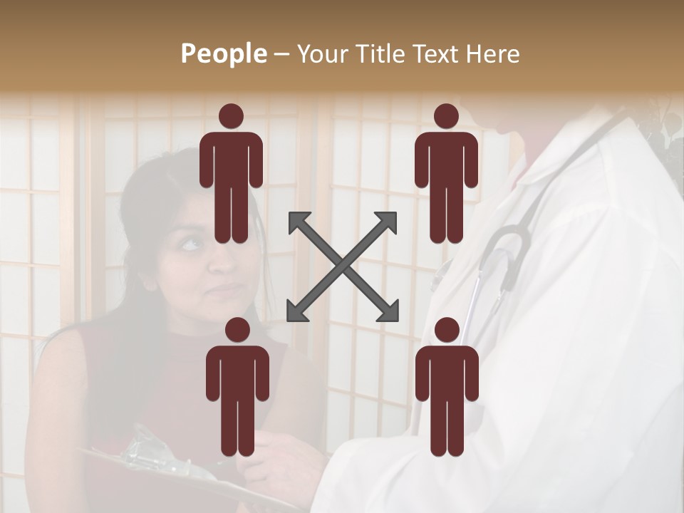 Man Lifting Weights At The Gym Looking Serious PowerPoint Template