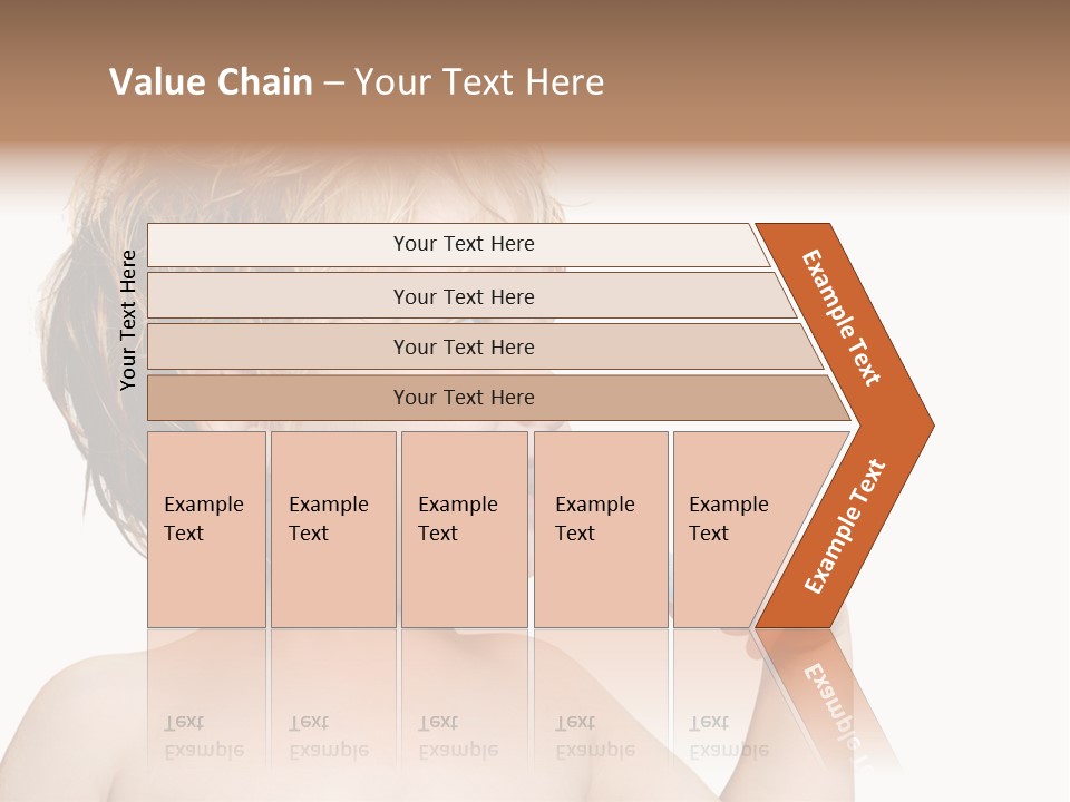 A Child Brushing His Teeth With A Toothbrush PowerPoint Template