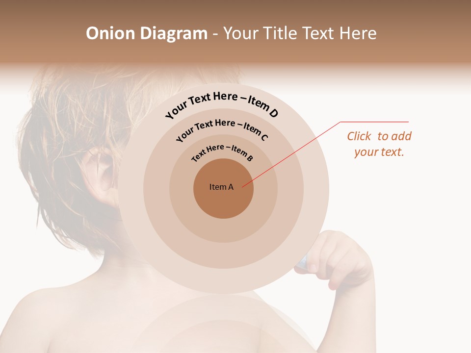 A Child Brushing His Teeth With A Toothbrush PowerPoint Template