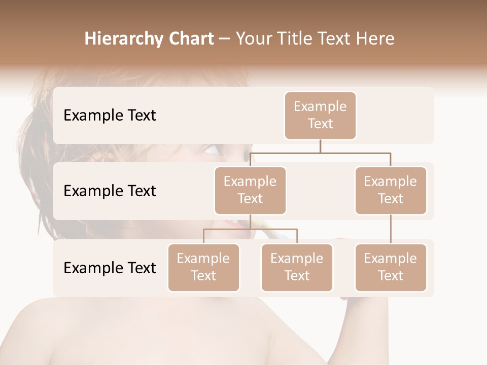 A Child Brushing His Teeth With A Toothbrush PowerPoint Template