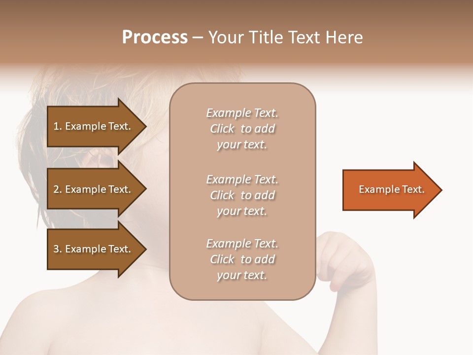 A Child Brushing His Teeth With A Toothbrush PowerPoint Template