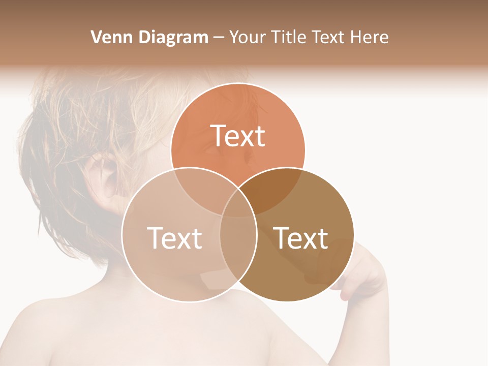 A Child Brushing His Teeth With A Toothbrush PowerPoint Template