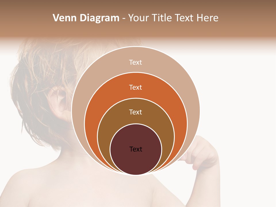 A Child Brushing His Teeth With A Toothbrush PowerPoint Template