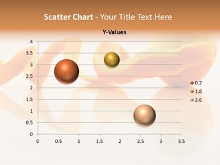 Orange With Peeled Skin Reflecting In Glass Surface. PowerPoint Template