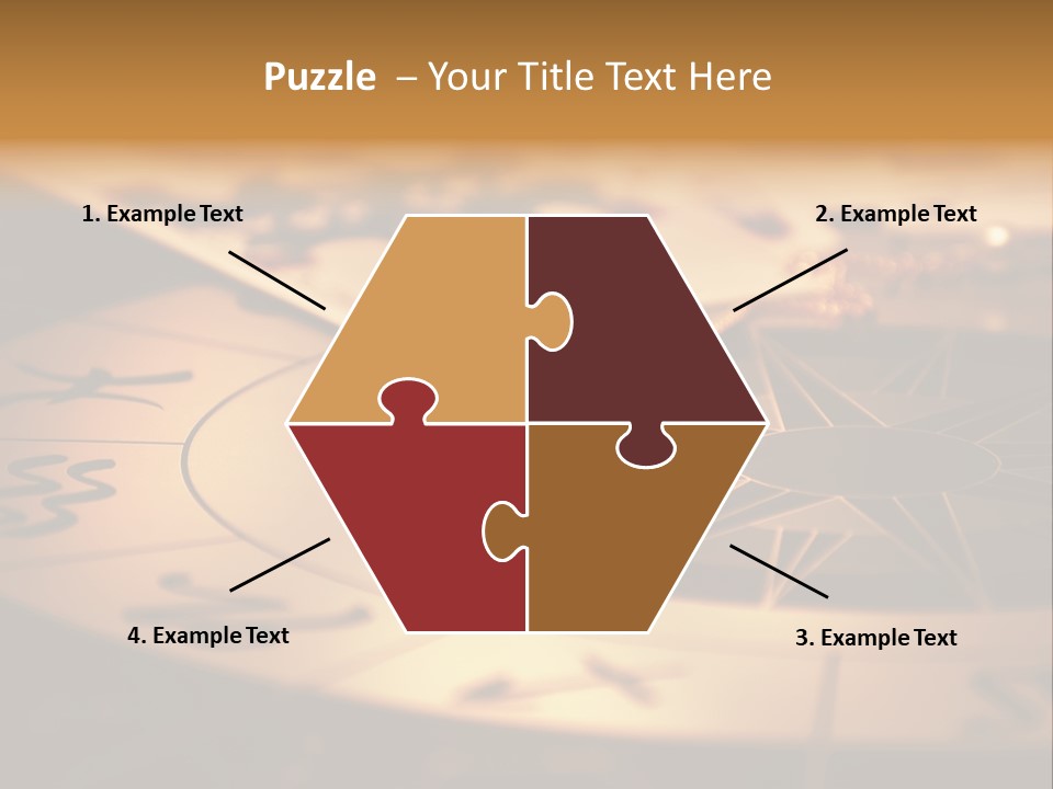 Magic Pendulum And Cards Of Tarots On Astrological Background PowerPoint Template