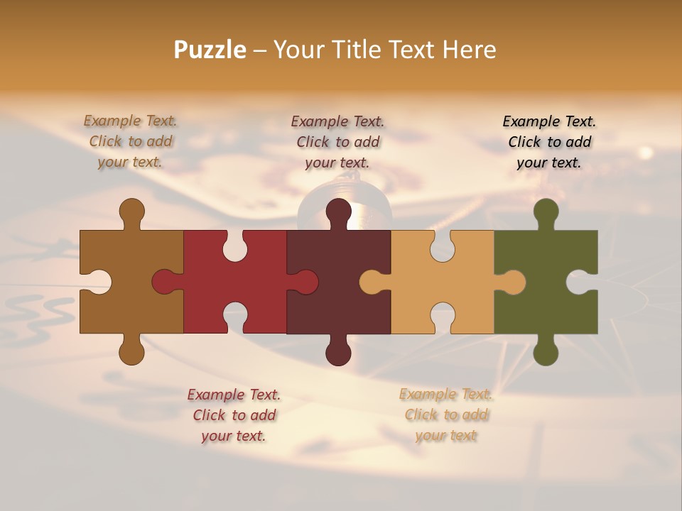 Magic Pendulum And Cards Of Tarots On Astrological Background PowerPoint Template