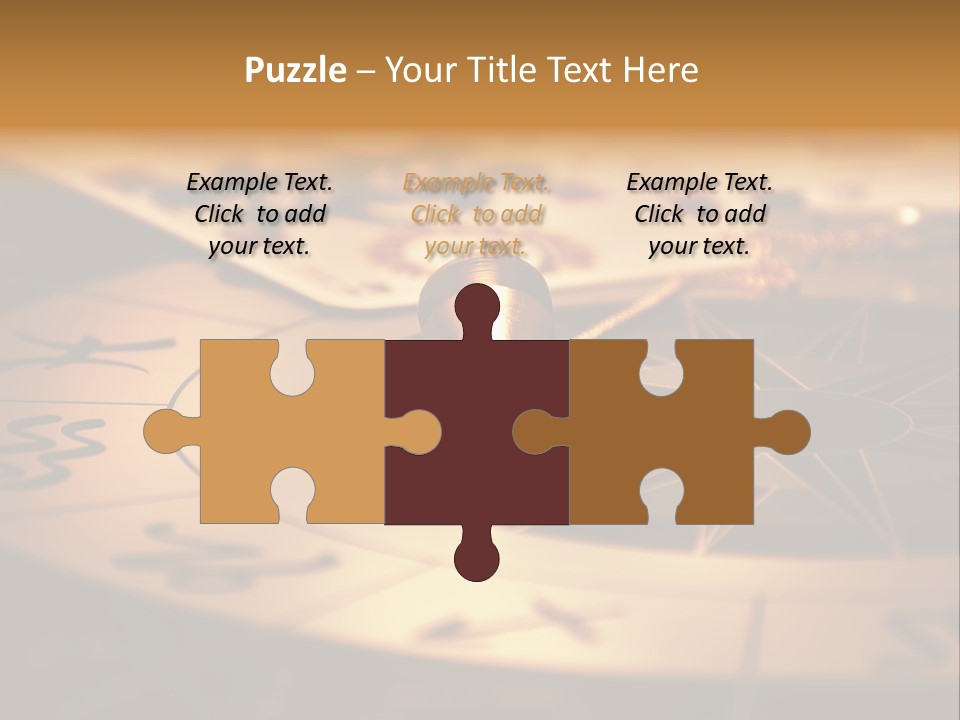 Magic Pendulum And Cards Of Tarots On Astrological Background PowerPoint Template