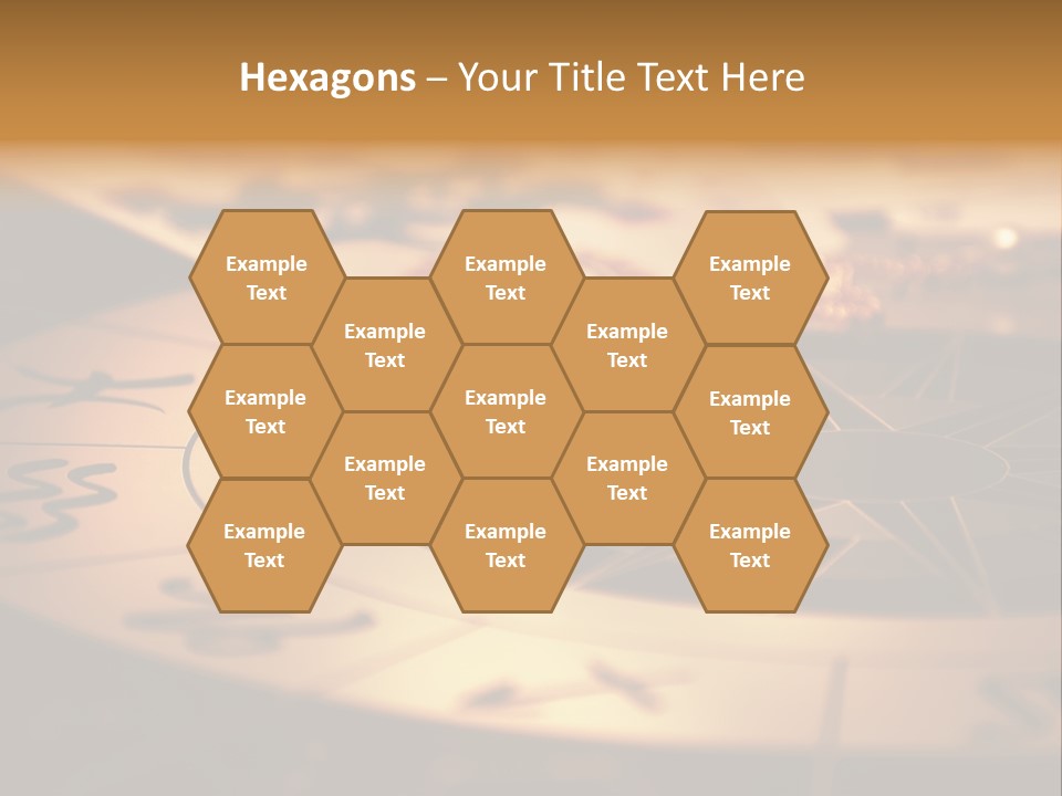Magic Pendulum And Cards Of Tarots On Astrological Background PowerPoint Template