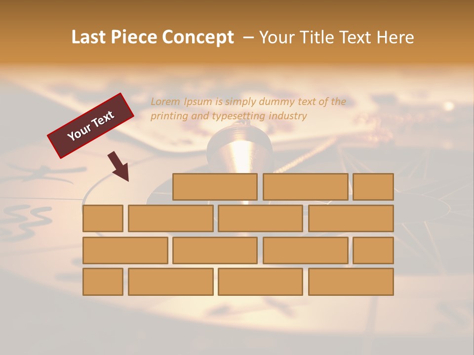 Magic Pendulum And Cards Of Tarots On Astrological Background PowerPoint Template