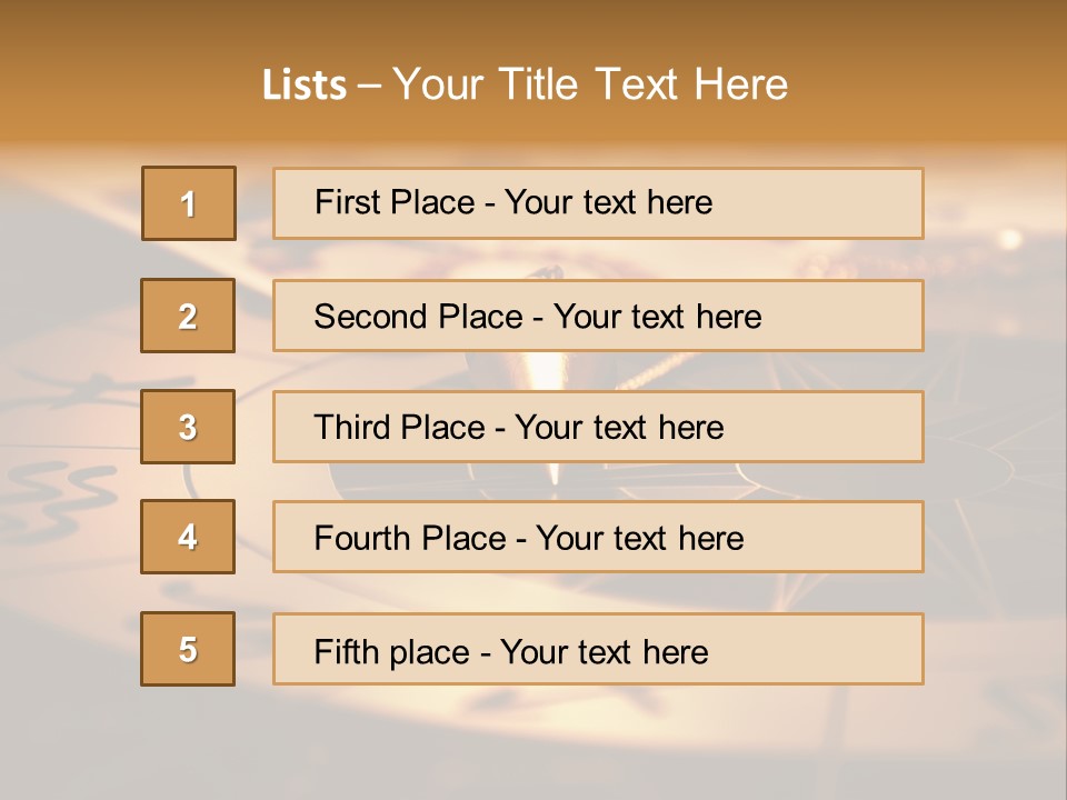 Magic Pendulum And Cards Of Tarots On Astrological Background PowerPoint Template