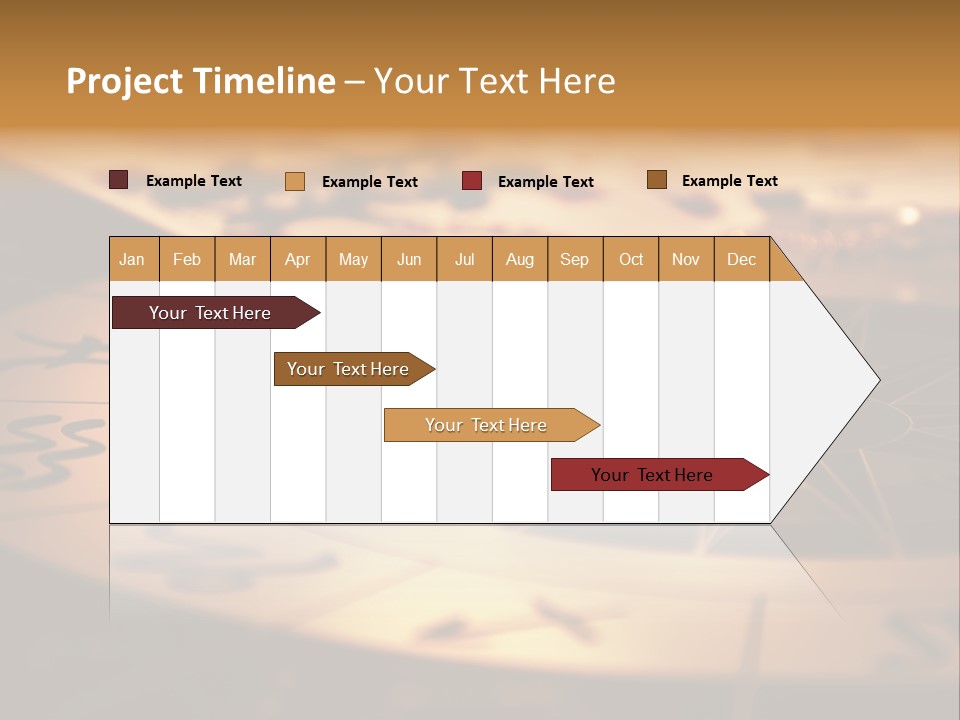 Magic Pendulum And Cards Of Tarots On Astrological Background PowerPoint Template
